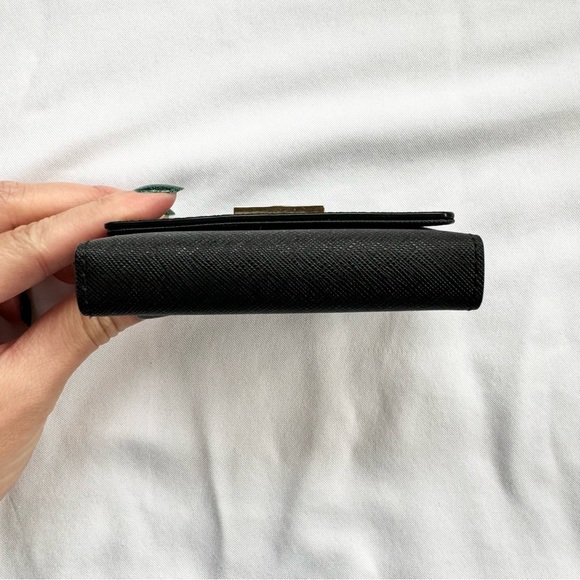 Kate Spade card holder wallet in black saffiano - Picture 5 of 7